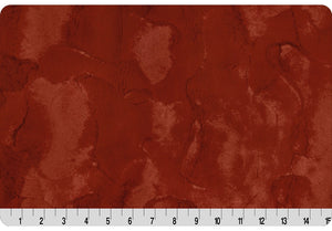 spice luxe red minky fabric