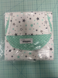 Mint and Grey Stars
