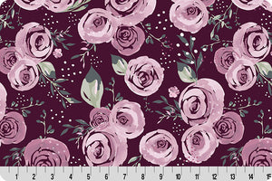 Shannon Fabrics Quilting Cuddle, Quilting Cuddle, Garden Roses, Woodrose, Garden Roses Quilting Cuddle Woodrose