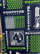 SEATTLE SEAHAWKS FABRIC, SEAHAWKS COTTON FABRIC, SEAHAWKS FABRIC, NFL FABRIC, NFL COTTON FABRIC