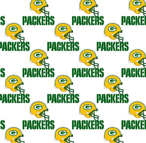 GREENBAY PACKERS, PACKERS COTTON FABRIC, PACKERS FABRIC, NFL COTTON FABRIC