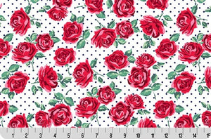 Shannon Fabrics Quilting Cuddle, Quilting Cuddle, Cottage Rose Lane Briar Snow, 