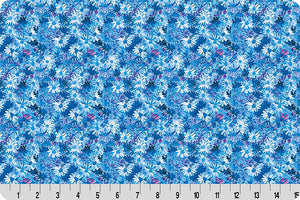 Shannon Fabrics Quilting Cuddle, Quilting Cuddle, Wanderlust Daisies Blue, Quilting Cuddle Wanderlust Daisies Blue