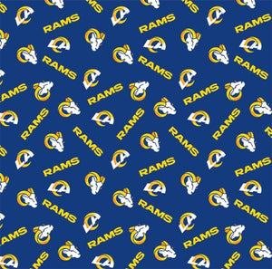 RAMS COTTON, RAMS COTTON FABRIC, NFL COTTON, NFL COTTON FABRIC, LOS ANGELES RAMS FABRIC, LOS ANGELES RAMS COTTON FABRIC