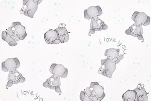love you 2 minky, love you minky fabric, love you cuddle fabric, elephant minky, elephant cuddle, elephant minky fabric, baby fabric prints